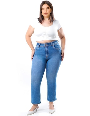 Jeans straight Roman Fashion para mujer