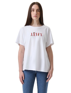 Playera manga corta Levi's cuello redondo para mujer