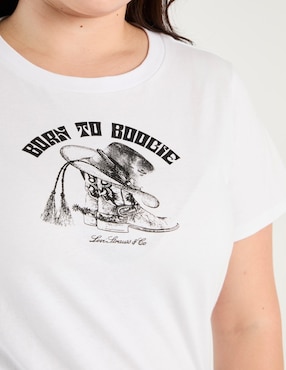 Playera manga corta Levi's cuello redondo para mujer