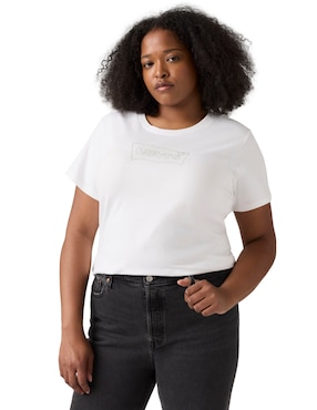 Playera manga corta Levi's cuello redondo para mujer