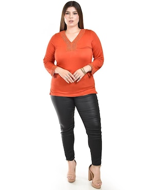 Blusa Roman Fashion manga larga para mujer