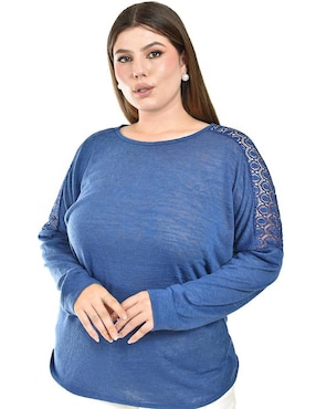 Blusa Roman Fashion manga larga para mujer