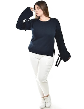 Suéter Roman Fashion cuello redondo para mujer