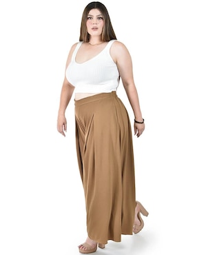 Pantalón coulotte Roman Fashion amplio para mujer