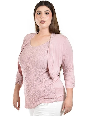 Blusa Roman Fashion manga 3/4 para mujer