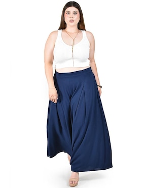 Pantalón coulotte Roman Fashion amplio para mujer