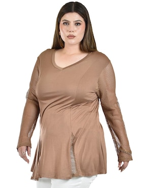 Blusa Roman Fashion manga larga para mujer