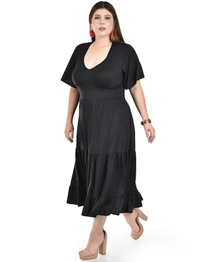 Vestido midi casual Roman Fashion para mujer