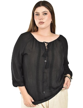 Blusa Roman Fashion manga 3/4 para mujer