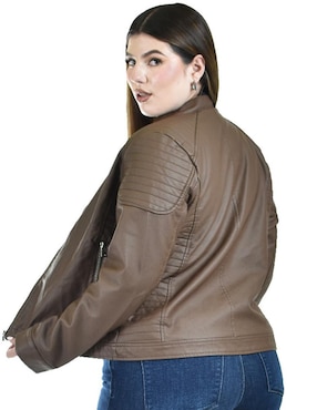 Chamarra Roman Fashion impermeable para mujer