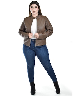 Chamarra Roman Fashion impermeable para mujer