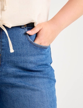 Jeans amplio cintura baja Only Carmakoma para mujer