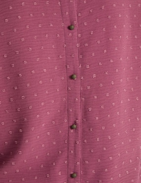 Blusa The Pattern manga larga para mujer