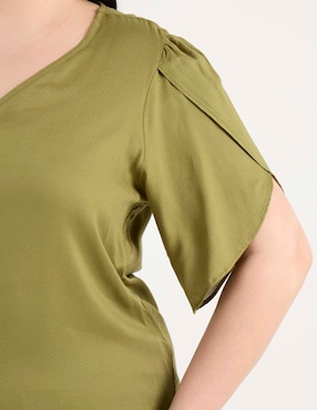 Blusa The Pattern manga al codo para mujer