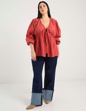 Blusa The Pattern manga 3/4 para mujer