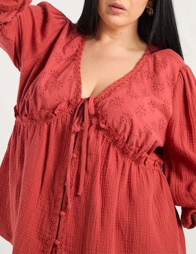 Blusa The Pattern manga 3/4 para mujer