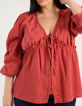 Blusa The Pattern manga 3/4 para mujer