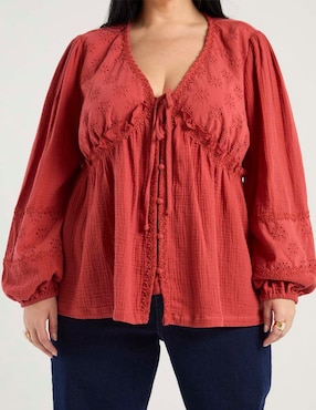 Blusa The Pattern manga 3/4 para mujer