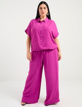 Pantalón acampanado The Pattern amplio para mujer