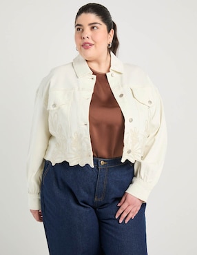 Chamarra denim The Pattern para mujer