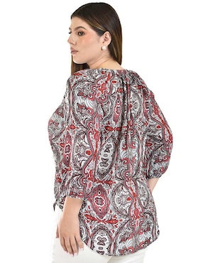 Blusa Roman Fashion manga 3/4 para mujer