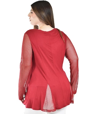 Blusa Roman Fashion manga larga para mujer
