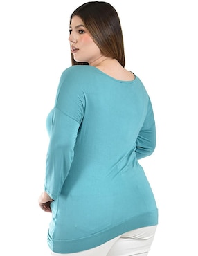 Blusa Roman Fashion manga larga para mujer