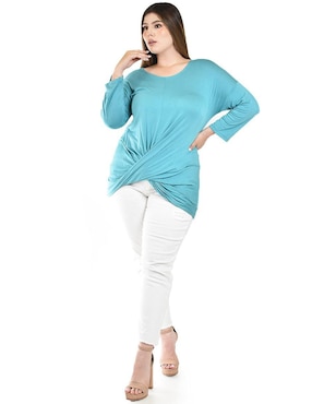 Blusa Roman Fashion manga larga para mujer