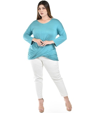 Blusa Roman Fashion manga larga para mujer