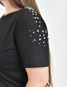 Blusa Roman Fashion manga corta para mujer
