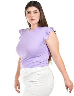 Blusa Roman Fashion sin manga para mujer