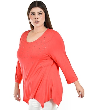 Blusa Roman Fashion manga 3/4 para mujer