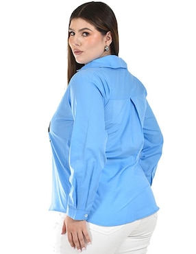 Blusa Roman Fashion manga larga para mujer