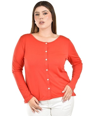 Blusa Roman Fashion manga larga para mujer