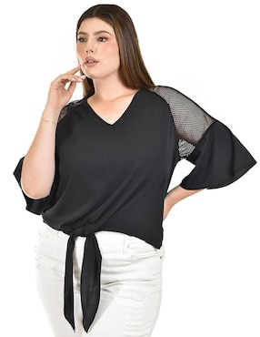 Blusa Roman Fashion manga 3/4 para mujer