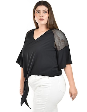 Blusa Roman Fashion manga 3/4 para mujer