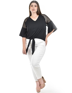 Blusa Roman Fashion manga 3/4 para mujer