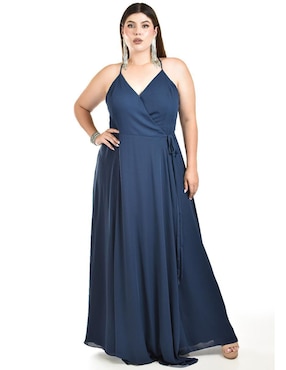 Vestido largo de fiesta Roman Fashion escote V