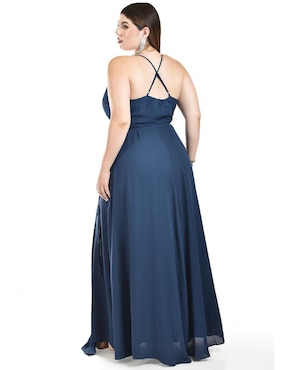Vestido largo de fiesta Roman Fashion escote V