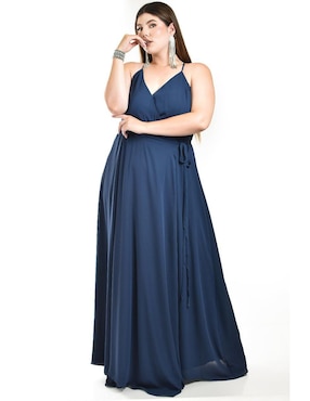 Vestido largo de fiesta Roman Fashion escote V