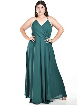 Vestido largo de fiesta Roman Fashion escote V