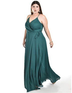 Vestido largo de fiesta Roman Fashion escote V