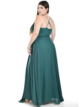 Vestido largo de fiesta Roman Fashion escote V
