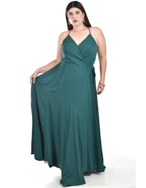Vestido largo de fiesta Roman Fashion escote V