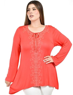 Blusa Roman Fashion manga larga para mujer