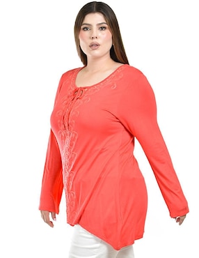 Blusa Roman Fashion manga larga para mujer