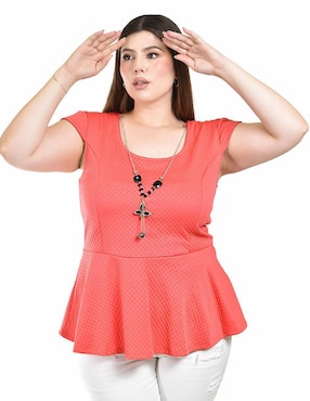Blusa Roman Fashion manga corta para mujer