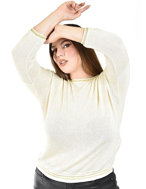 Blusa Roman Fashion manga 3/4 para mujer