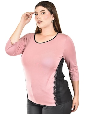 Blusa Roman Fashion manga 3/4 para mujer