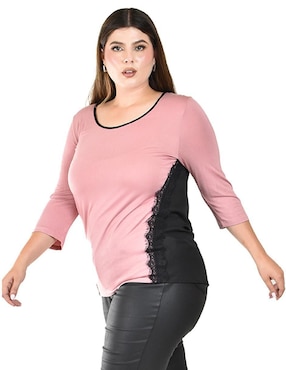 Blusa Roman Fashion manga 3/4 para mujer